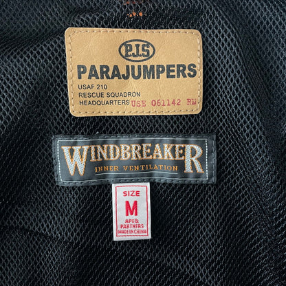 【中古品】【メンズ】 PARAJUMPERS パラジャンパーズ WINDBREAKER ZIP UP JACKET ウィンドブレーカー ジップアップ ジャケット ライトアウター 144-260818-ko-17-teih サイズ：M カラー：ブラック 万代Net店