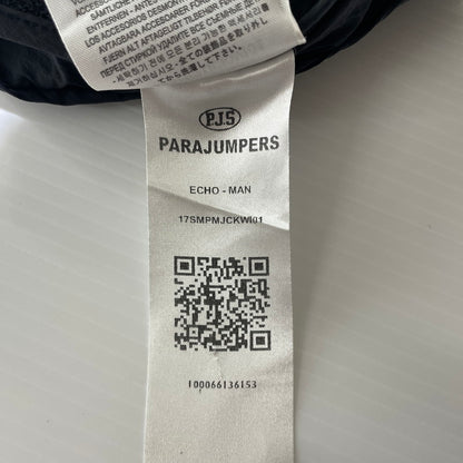 【中古品】【メンズ】 PARAJUMPERS パラジャンパーズ WINDBREAKER ZIP UP JACKET ウィンドブレーカー ジップアップ ジャケット ライトアウター 144-260818-ko-17-teih サイズ：M カラー：ブラック 万代Net店