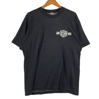 【現状渡し品】【メンズ】 SOFFE ソフィー HARLEY DAVIDSON JACK DANIEL'S S/S TEE ハーレーダビッドソン ジャックダニエル ショートスリーブ Tシャツ 半袖 トップス 145-260818-ko-01-teih サイズ：L カラー：ブラック系 万代Net店