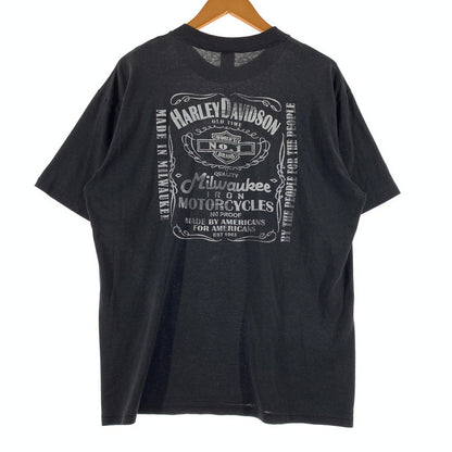 【現状渡し品】【メンズ】 SOFFE ソフィー HARLEY DAVIDSON JACK DANIEL'S S/S TEE ハーレーダビッドソン ジャックダニエル ショートスリーブ Tシャツ 半袖 トップス 145-260818-ko-01-teih サイズ：L カラー：ブラック系 万代Net店