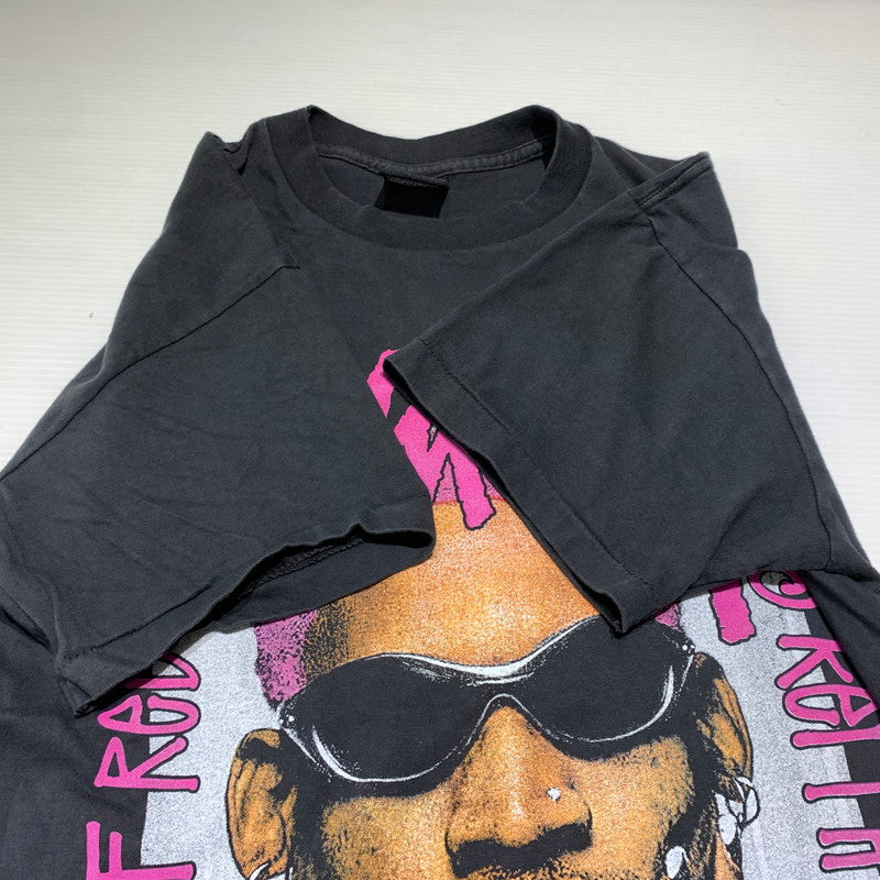 【中古品】【メンズ】 STUSSY ステューシー DENNIS RODMAN S/S TEE デニスロッドマン ショートスリーブ Tシャツ 半袖 トップス 142-260818-ko-02-teih サイズ：L カラー：ブラック系 万代Net店