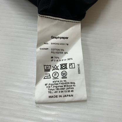 【中古品】【メンズ】 GRAPHPAPER グラフペーパー SOLOTEX TWILL WIDE CHEF SHORTS GM242-40017B ソロテックスツイル ワイドシェフショーツ ボトムス ハーフパンツ 151-260818-ko-28-teih サイズ：2 カラー：ブラック 万代Net店
