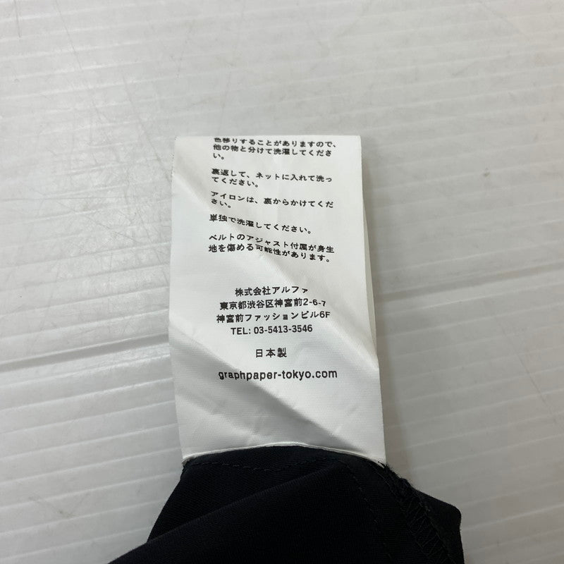 【中古品】【メンズ】 GRAPHPAPER グラフペーパー SOLOTEX TWILL WIDE CHEF SHORTS GM242-40017B ソロテックスツイル ワイドシェフショーツ ボトムス ハーフパンツ 151-260818-ko-28-teih サイズ：2 カラー：ブラック 万代Net店