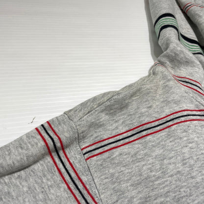 【現状渡し品】【メンズ】 SUPREME シュプリーム MULTI STRIPE ZIP PARKER マルチストライプ ジップパーカー トップス フルジップフーディ 149-260818-ko-12-teih サイズ：L カラー：グレー 万代Net店