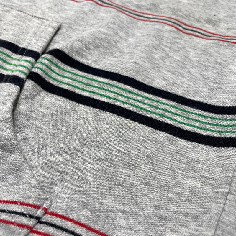 【現状渡し品】【メンズ】 SUPREME シュプリーム MULTI STRIPE ZIP PARKER マルチストライプ ジップパーカー トップス フルジップフーディ 149-260818-ko-12-teih サイズ：L カラー：グレー 万代Net店
