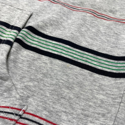 【現状渡し品】【メンズ】 SUPREME シュプリーム MULTI STRIPE ZIP PARKER マルチストライプ ジップパーカー トップス フルジップフーディ 149-260818-ko-12-teih サイズ：L カラー：グレー 万代Net店