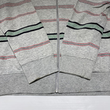 【現状渡し品】【メンズ】 SUPREME シュプリーム MULTI STRIPE ZIP PARKER マルチストライプ ジップパーカー トップス フルジップフーディ 149-260818-ko-12-teih サイズ：L カラー：グレー 万代Net店