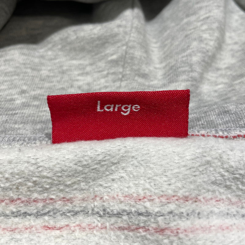 【現状渡し品】【メンズ】 SUPREME シュプリーム MULTI STRIPE ZIP PARKER マルチストライプ ジップパーカー トップス フルジップフーディ 149-260818-ko-12-teih サイズ：L カラー：グレー 万代Net店
