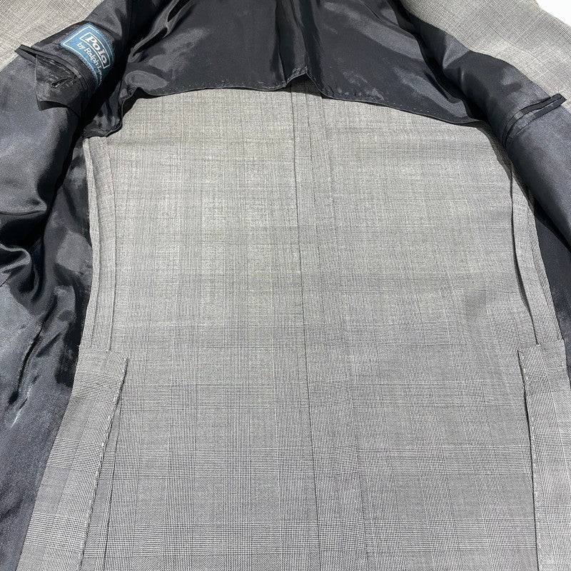 【中古品】【メンズ】 POLO RALPH LAUREN ポロ・ラルフローレン SET UP SUIT RJ112A 06RJB セットアップ スーツ ジャケット ボトムス 145-260818-ko-19-teih サイズ：42 カラー：グレー 万代Net店