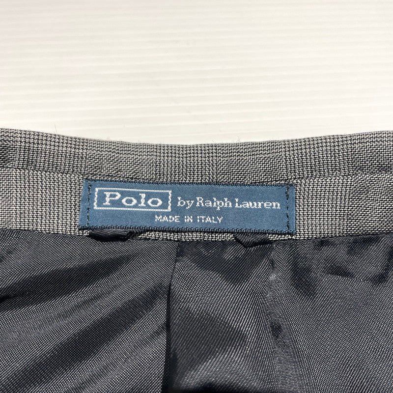 【中古品】【メンズ】 POLO RALPH LAUREN ポロ・ラルフローレン SET UP SUIT RJ112A 06RJB セットアップ スーツ ジャケット ボトムス 145-260818-ko-19-teih サイズ：42 カラー：グレー 万代Net店