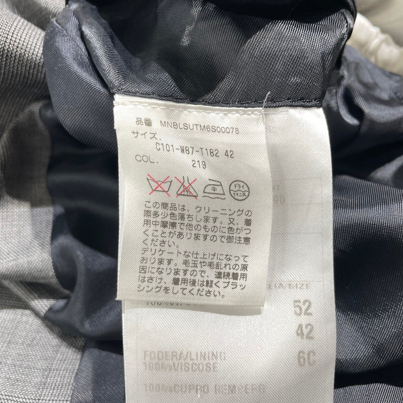 【中古品】【メンズ】 POLO RALPH LAUREN ポロ・ラルフローレン SET UP SUIT RJ112A 06RJB セットアップ スーツ ジャケット ボトムス 145-260818-ko-19-teih サイズ：42 カラー：グレー 万代Net店