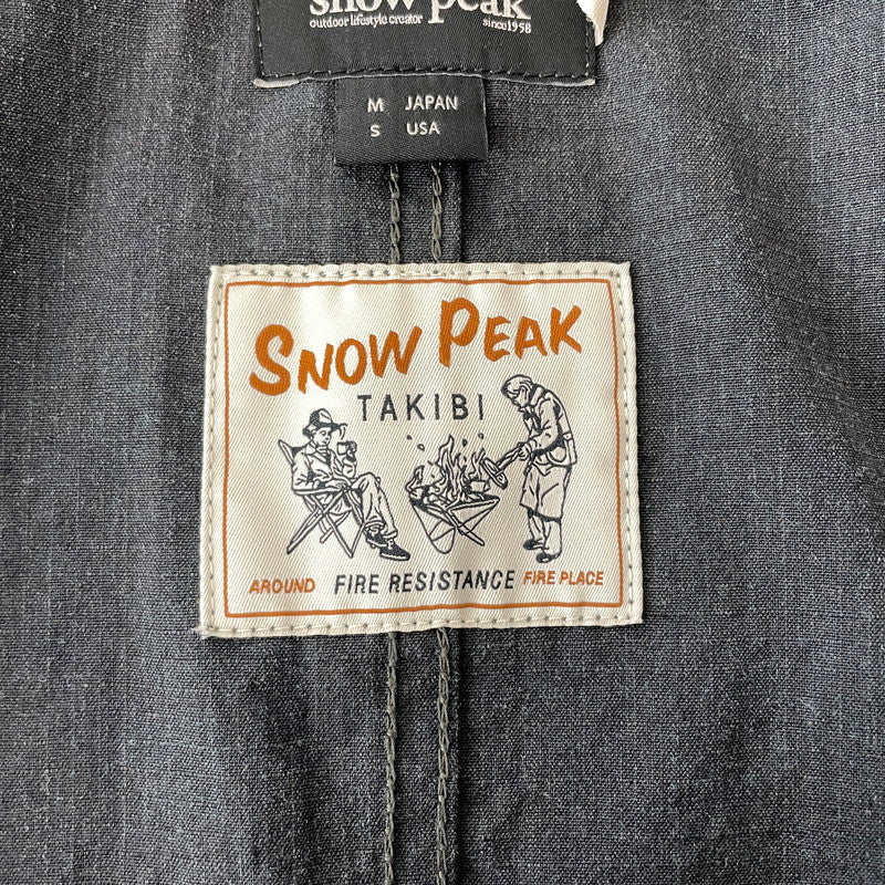 【中古品】【メンズ】 SNOW PEAK スノーピーク TAKIBI COVERALL JK-18AU012 タキビ カバーオール アウター ワークジャケット 144-260818-ko-20-teih サイズ：M カラー：グレー 万代Net店