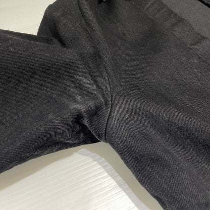 【中古品】【メンズ】 UNUSED アンユーズド NO-COLLAR CUTOFF DENIM JACKET US1129 ノーカラー カットオフ デニムジャケット ライトアウター 140-260818-ko-21-teih サイズ：00 カラー：ブラック 万代Net店