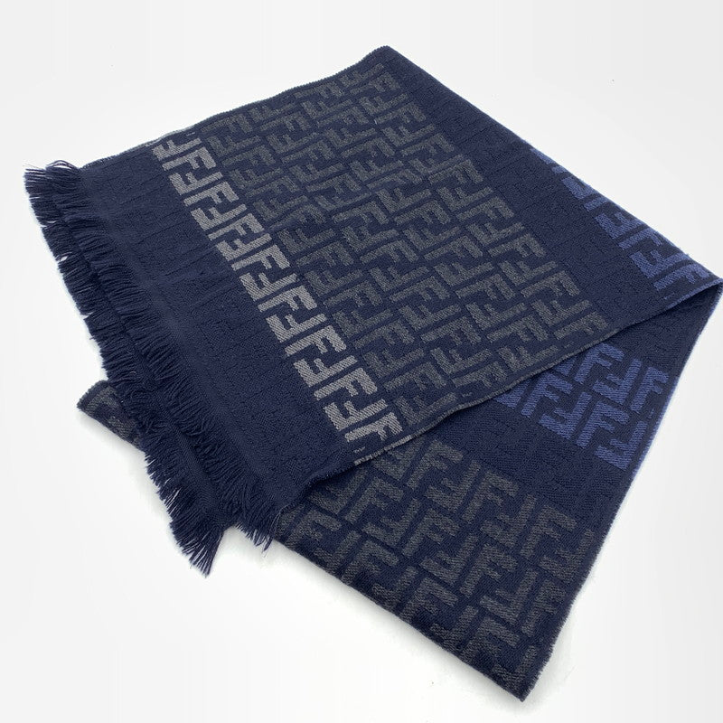 【中古品】【メンズ】 FENDI フェンディ WOOL MUFFLER MADE IN ITALY ウール マフラー イタリア製 187-260822-ss-08-teih カラー：総柄 万代Net店