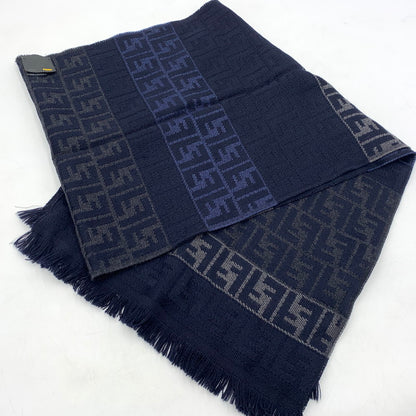 【中古品】【メンズ】 FENDI フェンディ WOOL MUFFLER MADE IN ITALY ウール マフラー イタリア製 187-260822-ss-08-teih カラー：総柄 万代Net店