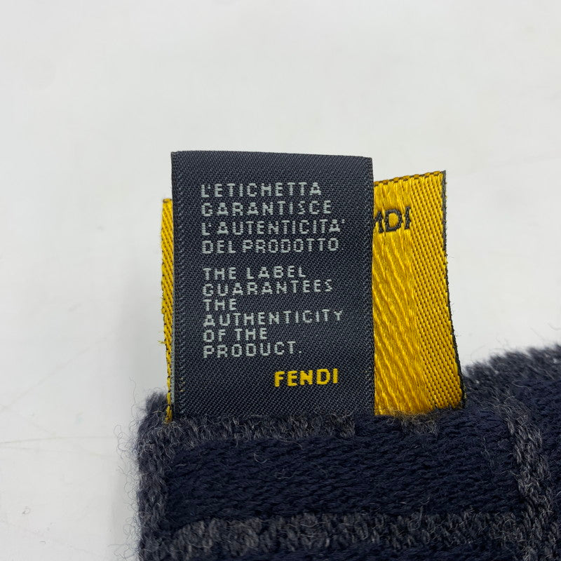 【中古品】【メンズ】 FENDI フェンディ WOOL MUFFLER MADE IN ITALY ウール マフラー イタリア製 187-260822-ss-08-teih カラー：総柄 万代Net店