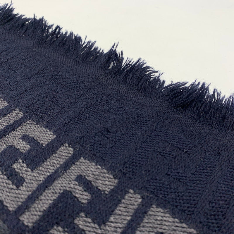 【中古品】【メンズ】 FENDI フェンディ WOOL MUFFLER MADE IN ITALY ウール マフラー イタリア製 187-260822-ss-08-teih カラー：総柄 万代Net店