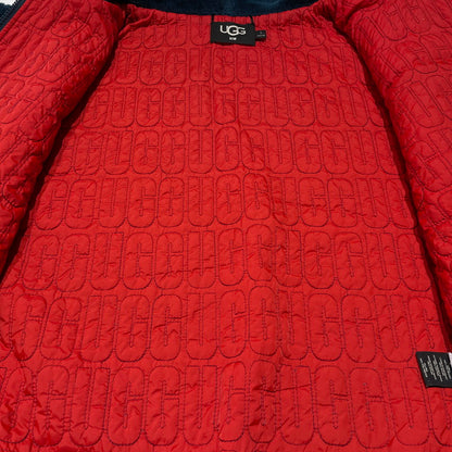 【中古品】【メンズ】 UGG アグ KAIRO FAUX FUR JACKET 1119483 カイロ フォー ファー ジャケット アウター リバーシブル フェイクファー 141-260820-ko-09-teih サイズ：S カラー：ブルー系 万代Net店