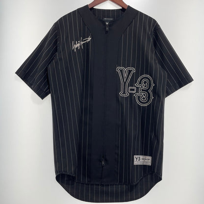 【中古品】【メンズ】 Y-3 ワイスリー ELITE 5 BASEBALL SHIRT KS7640 エリート 5 ベースボール シャツ 半袖 トップス フルジップ 140-260820-ko-06-teih サイズ：XS カラー：ブラック 万代Net店