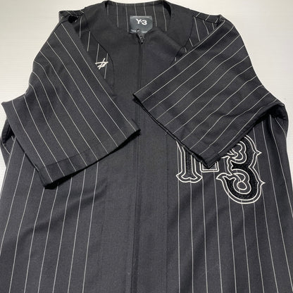 【中古品】【メンズ】 Y-3 ワイスリー ELITE 5 BASEBALL SHIRT KS7640 エリート 5 ベースボール シャツ 半袖 トップス フルジップ 140-260820-ko-06-teih サイズ：XS カラー：ブラック 万代Net店