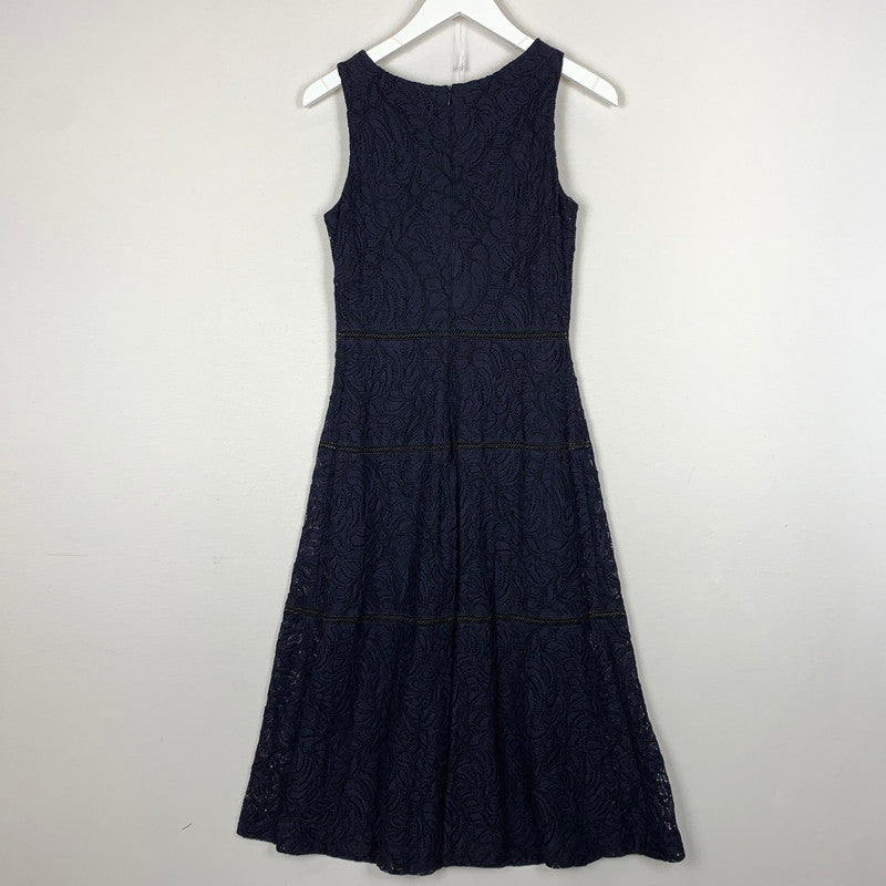 【中古品】【レディース】 RALPH LAUREN ラルフ ローレン LACE DRESS レース ドレス トップス ワンピース 168-260820-sa-09-tei カラー：ネイビー 万代Net店