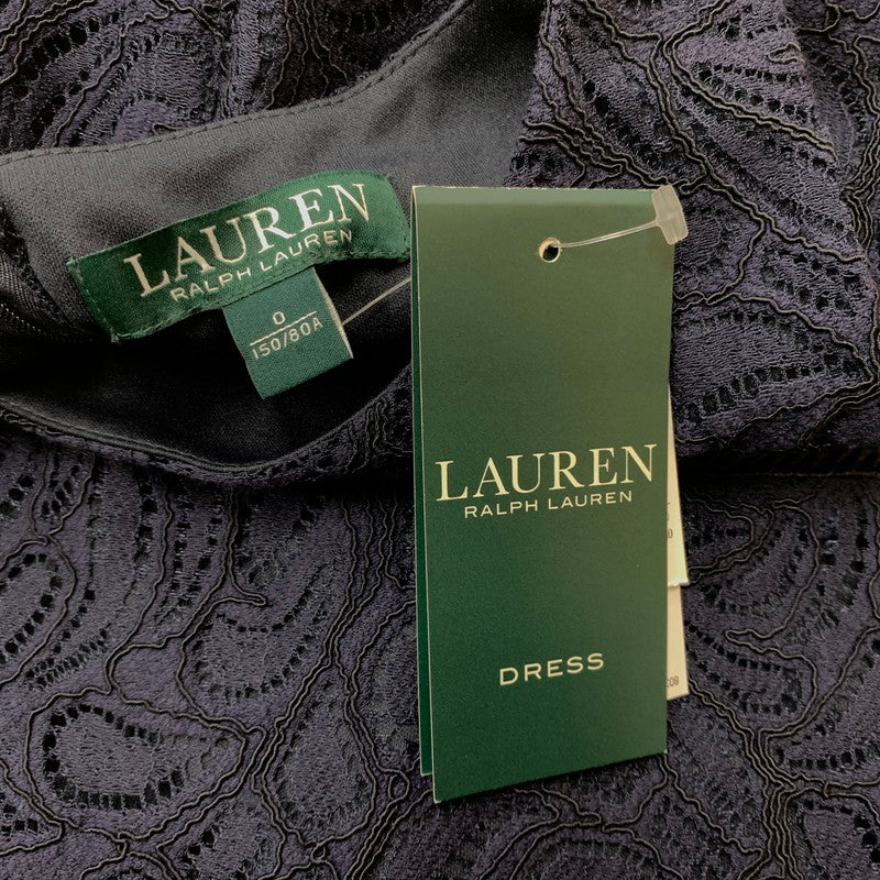 【中古品】【レディース】 RALPH LAUREN ラルフ ローレン LACE DRESS レース ドレス トップス ワンピース 168-260820-sa-09-tei カラー：ネイビー 万代Net店