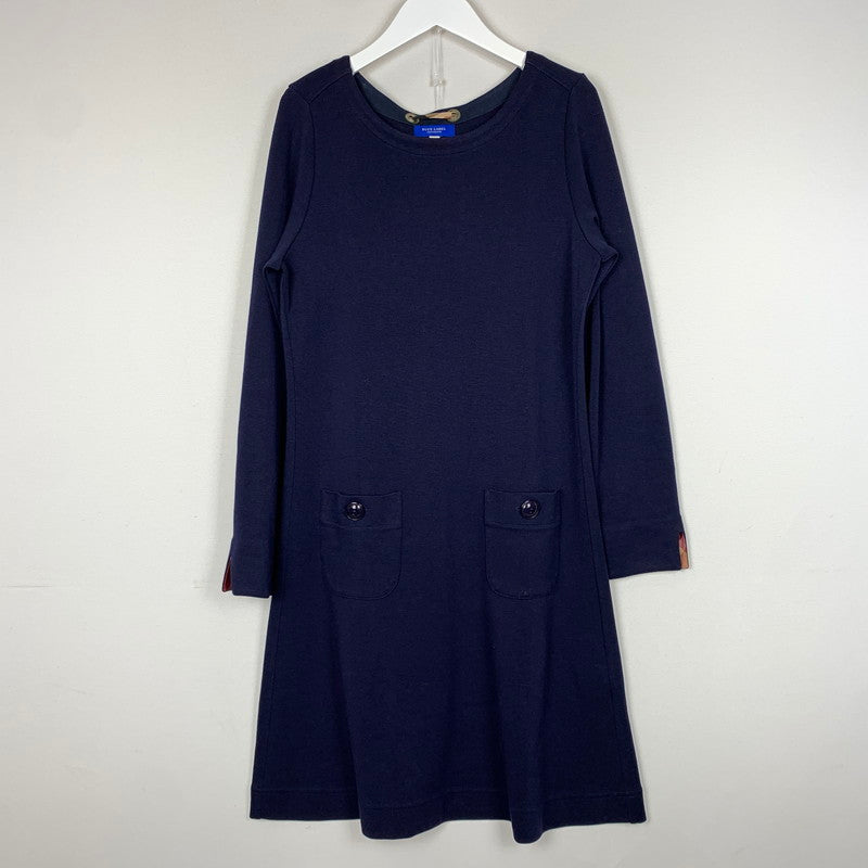 【中古品】【レディース】 BLUE LABEL CRESTBRIDGE ブルーレーベル クレストブリッジ DRESS 55J86-855-29 ドレス トップス ワンピース 168-260820-sa-06-tei サイズ：38 カラー：ネイビー 万代Net店