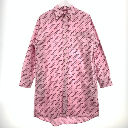 【中古品】【レディース】 KENZO ケンゾー × VERDY ヴェルディ 別注コラボ SHIRT DRESS "PINK" KZ-0245 シャツ ドレス ピンク 長袖 トップス ワンピース 168-260820-sa-05-tei サイズ：36 カラー：ピンク 万代Net店