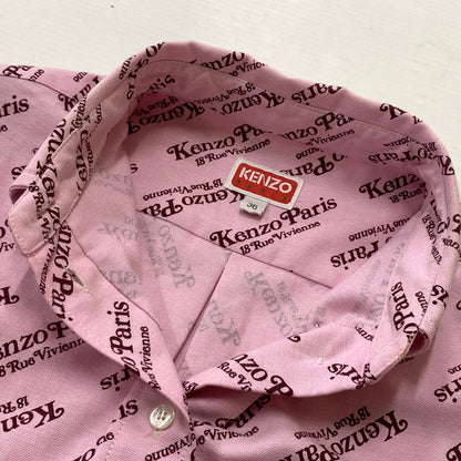 【中古品】【レディース】 KENZO ケンゾー × VERDY ヴェルディ 別注コラボ SHIRT DRESS "PINK" KZ-0245 シャツ ドレス ピンク 長袖 トップス ワンピース 168-260820-sa-05-tei サイズ：36 カラー：ピンク 万代Net店