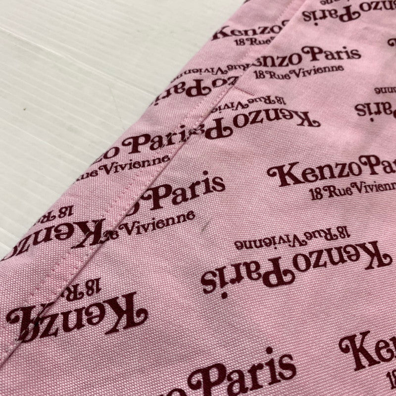 【中古品】【レディース】 KENZO ケンゾー × VERDY ヴェルディ 別注コラボ SHIRT DRESS "PINK" KZ-0245 シャツ ドレス ピンク 長袖 トップス ワンピース 168-260820-sa-05-tei サイズ：36 カラー：ピンク 万代Net店