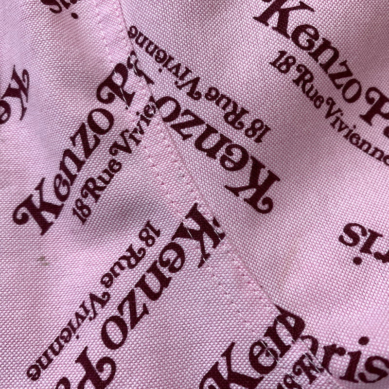 【中古品】【レディース】 KENZO ケンゾー × VERDY ヴェルディ 別注コラボ SHIRT DRESS "PINK" KZ-0245 シャツ ドレス ピンク 長袖 トップス ワンピース 168-260820-sa-05-tei サイズ：36 カラー：ピンク 万代Net店