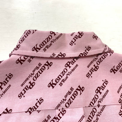 【中古品】【レディース】 KENZO ケンゾー × VERDY ヴェルディ 別注コラボ SHIRT DRESS "PINK" KZ-0245 シャツ ドレス ピンク 長袖 トップス ワンピース 168-260820-sa-05-tei サイズ：36 カラー：ピンク 万代Net店