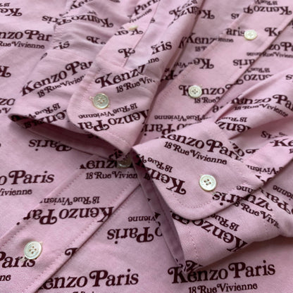 【中古品】【レディース】 KENZO ケンゾー × VERDY ヴェルディ 別注コラボ SHIRT DRESS "PINK" KZ-0245 シャツ ドレス ピンク 長袖 トップス ワンピース 168-260820-sa-05-tei サイズ：36 カラー：ピンク 万代Net店