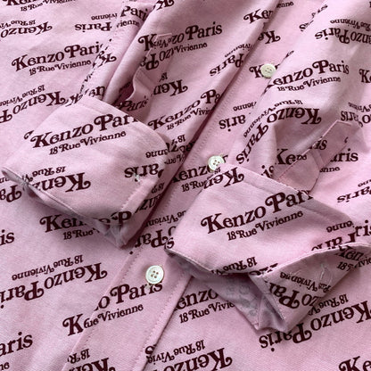 【中古品】【レディース】 KENZO ケンゾー × VERDY ヴェルディ 別注コラボ SHIRT DRESS "PINK" KZ-0245 シャツ ドレス ピンク 長袖 トップス ワンピース 168-260820-sa-05-tei サイズ：36 カラー：ピンク 万代Net店