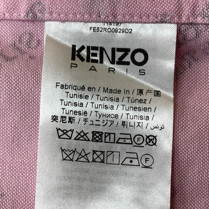 【中古品】【レディース】 KENZO ケンゾー × VERDY ヴェルディ 別注コラボ SHIRT DRESS "PINK" KZ-0245 シャツ ドレス ピンク 長袖 トップス ワンピース 168-260820-sa-05-tei サイズ：36 カラー：ピンク 万代Net店