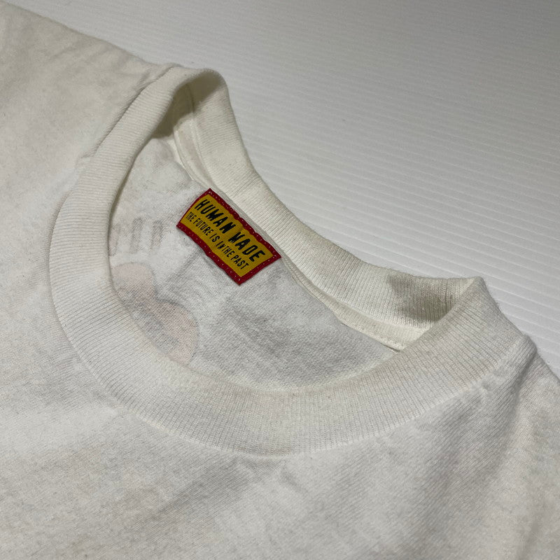 【現状渡し品】【メンズ】 HUMAN MADE ヒューマンメイド 25SS GRAPHIC S/S T-SHIRT HM29CS047 グラフィック ショートスリーブ Tシャツ 半袖 トップス 142-260820-ko-03-teih サイズ：XL カラー：ホワイト 万代Net店