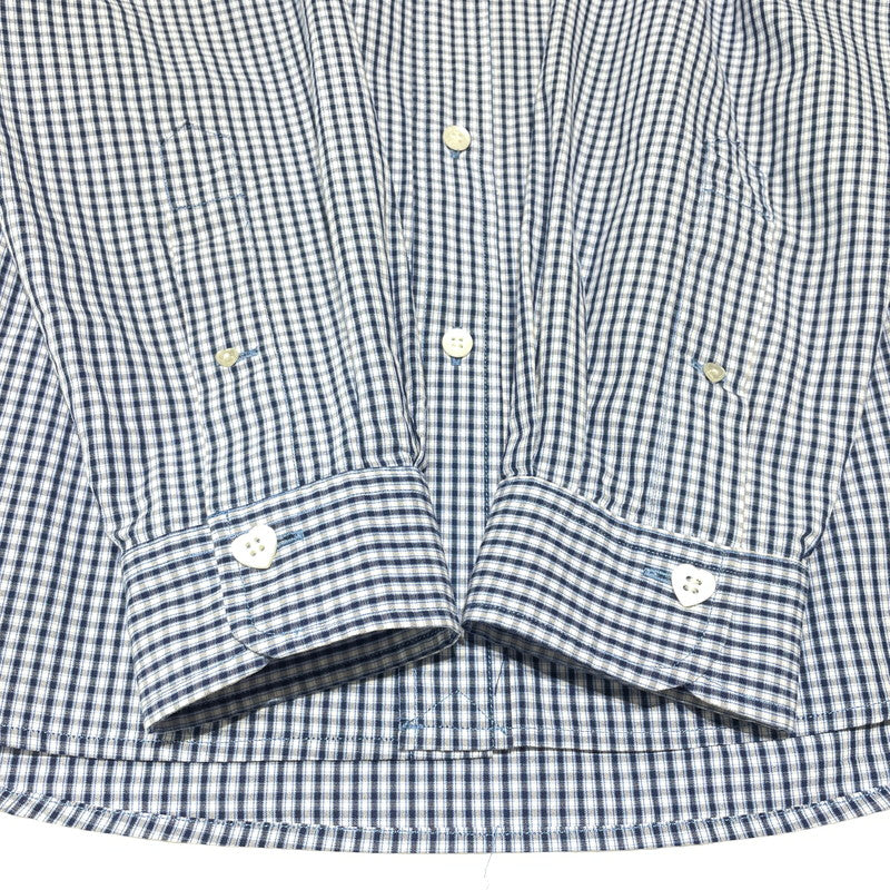 【中古品】【メンズ】 HUMAN MADE ヒューマンメイド CHECK B.D. L/S SHIRT HM29SH012 チェック ボタンダウン ロングスリーブ シャツ 長袖 トップス 142-260820-ko-08-teih サイズ：L カラー：ブルー 万代Net店