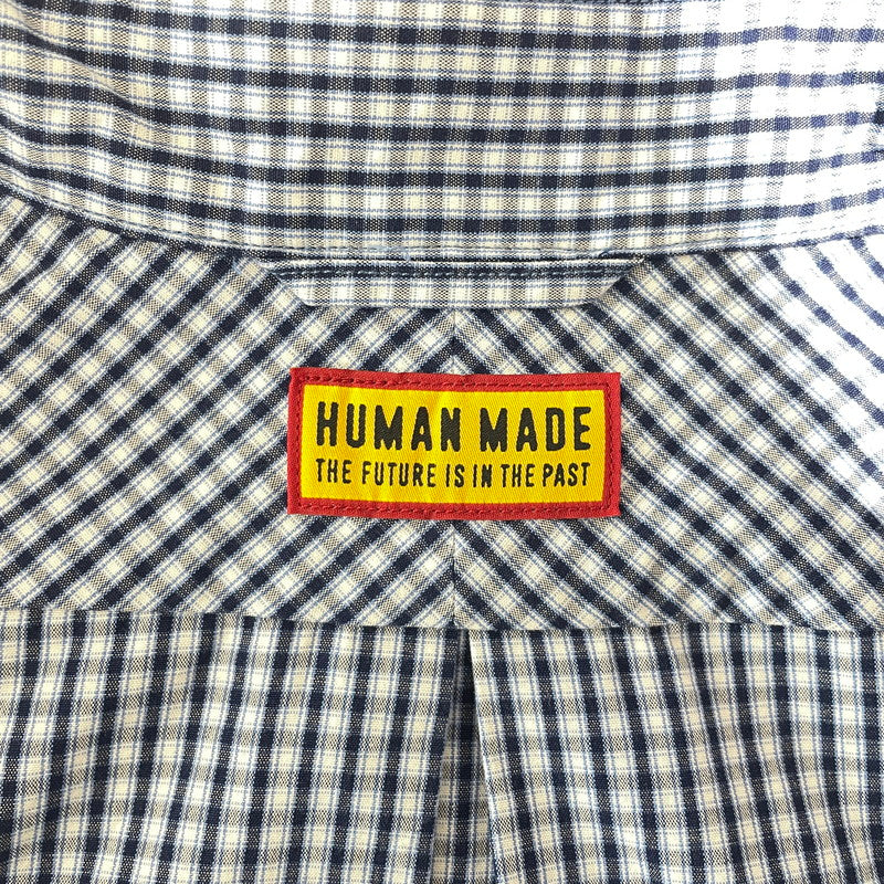 【中古品】【メンズ】 HUMAN MADE ヒューマンメイド CHECK B.D. L/S SHIRT HM29SH012 チェック ボタンダウン ロングスリーブ シャツ 長袖 トップス 142-260820-ko-08-teih サイズ：L カラー：ブルー 万代Net店
