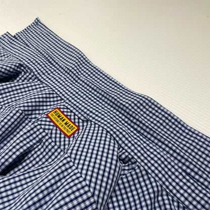 【中古品】【メンズ】 HUMAN MADE ヒューマンメイド CHECK B.D. L/S SHIRT HM29SH012 チェック ボタンダウン ロングスリーブ シャツ 長袖 トップス 142-260820-ko-08-teih サイズ：L カラー：ブルー 万代Net店