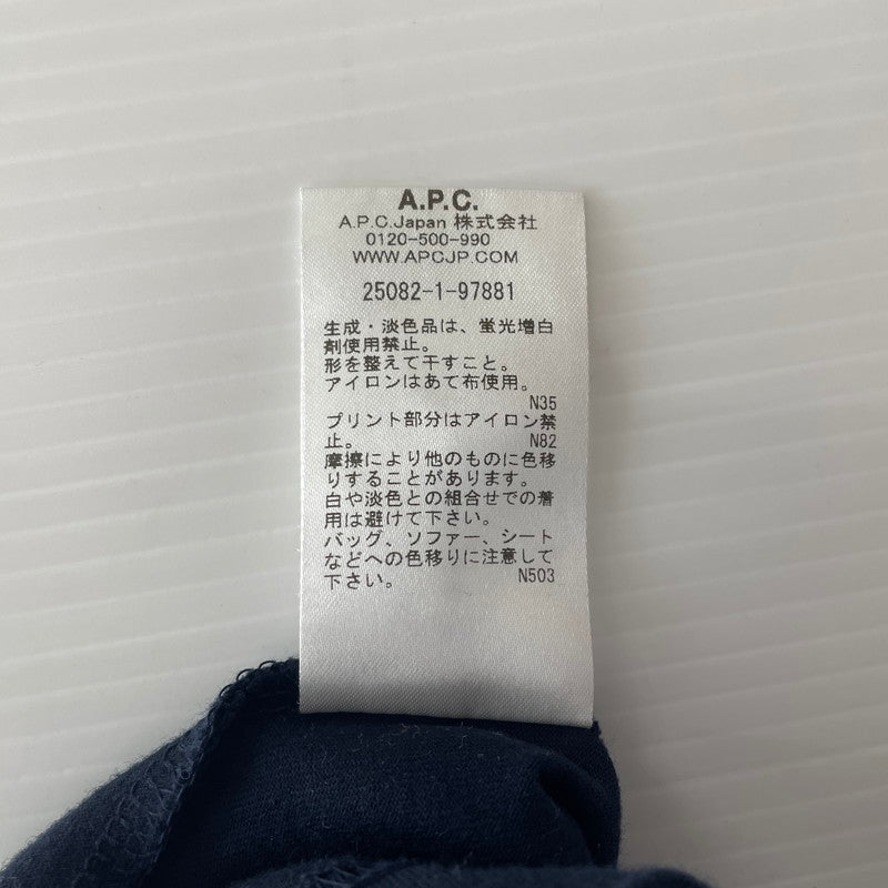 【中古品】【メンズ】 A.P.C. アーペーセー STANDARD GRAND VPC S/S TEE 25082-1-97881 スタンダード グランド ショートスリーブ Tシャツ 半袖 トップス 141-260820-ko-01-teih サイズ：S カラー：ネイビー 万代Net店