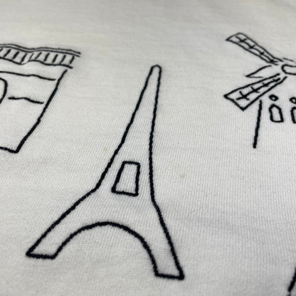 【現状渡し品】【メンズ】 A.P.C. アーペーセー PARIS S/S T-SHIRT 24245-1-93101 パリス ショートスリーブ Tシャツ 半袖トップス 141-260820-ko-02-teih サイズ：M カラー：ホワイト 万代Net店
