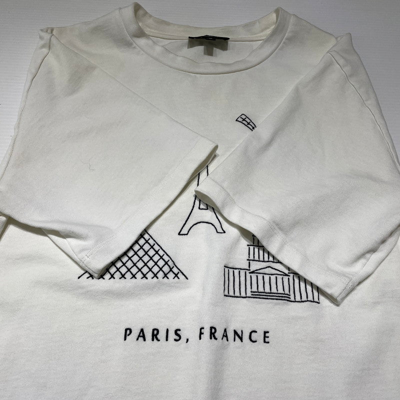 【現状渡し品】【メンズ】 A.P.C. アーペーセー PARIS S/S T-SHIRT 24245-1-93101 パリス ショートスリーブ Tシャツ 半袖トップス 141-260820-ko-02-teih サイズ：M カラー：ホワイト 万代Net店