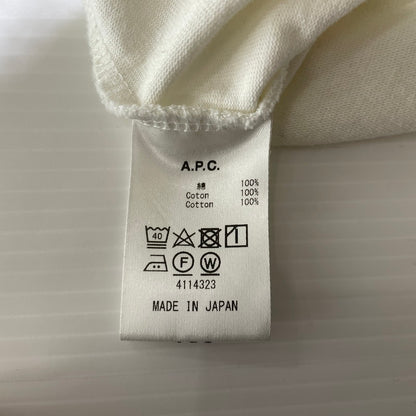 【現状渡し品】【メンズ】 A.P.C. アーペーセー PARIS S/S T-SHIRT 24245-1-93101 パリス ショートスリーブ Tシャツ 半袖トップス 141-260820-ko-02-teih サイズ：M カラー：ホワイト 万代Net店