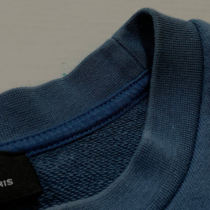 【中古品】【レディース】 A.P.C. アーペーセー V.P.C. LOGO CREWNECK SWEAT SHIRT アーペーセー ロゴ クルーネック スウェット シャツ 長袖 トップス トレーナー 168-260820-sa-08-tei サイズ：M カラー：ブルー 万代Net店