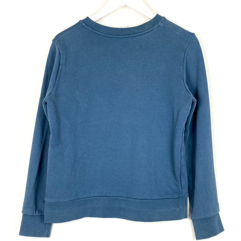 【中古品】【レディース】 A.P.C. アーペーセー V.P.C. LOGO CREWNECK SWEAT SHIRT アーペーセー ロゴ クルーネック スウェット シャツ 長袖 トップス トレーナー 168-260820-sa-08-tei サイズ：M カラー：ブルー 万代Net店