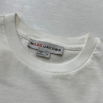 【中古品】【レディース】 MARC JACOBSS マイク ジェイコブス × A.P.C. アーペーセー SLIM FIT S/S TEE スリム フィット ショートスリーブ Tシャツ 半袖 トップス 168-260820-sa-07-tei サイズ：M カラー：ホワイト 万代Net店