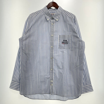 【中古品】【メンズ】 MARC JACOBS マークジェイコブス × A.P.C. アーペーセー 別注 コラボ STRIPE L/S SHIRT ストライプ ロングスリーブ シャツ 長袖 トップス ボタンダウン 141-260820-ko-07-teih サイズ：S カラー：ストライプ 万代Net店