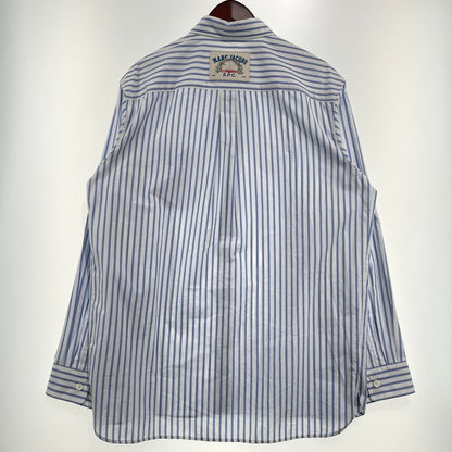 【中古品】【メンズ】 MARC JACOBS マークジェイコブス × A.P.C. アーペーセー 別注 コラボ STRIPE L/S SHIRT ストライプ ロングスリーブ シャツ 長袖 トップス ボタンダウン 141-260820-ko-07-teih サイズ：S カラー：ストライプ 万代Net店