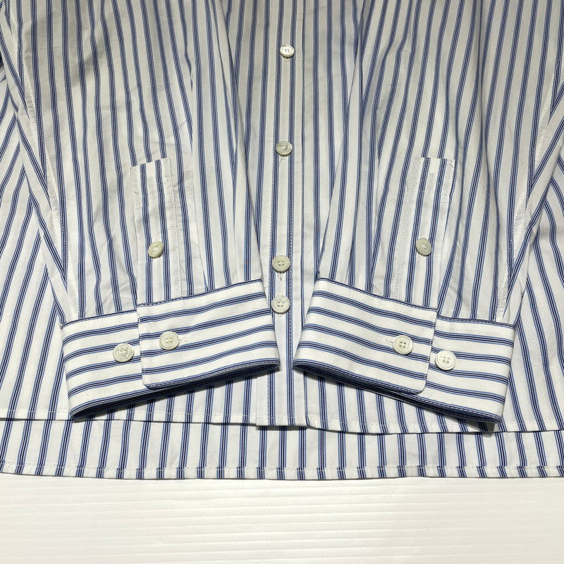 【中古品】【メンズ】 MARC JACOBS マークジェイコブス × A.P.C. アーペーセー 別注 コラボ STRIPE L/S SHIRT ストライプ ロングスリーブ シャツ 長袖 トップス ボタンダウン 141-260820-ko-07-teih サイズ：S カラー：ストライプ 万代Net店