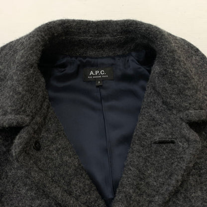 【中古品】【レディース】 A.P.C. アーペーセー MANTEAU GASTON WOOL-BLEND COAT マント ガストン ウール ブレンド コート アウター 141-260820-sa-01-tei サイズ：S-M カラー：グレー 万代Net店